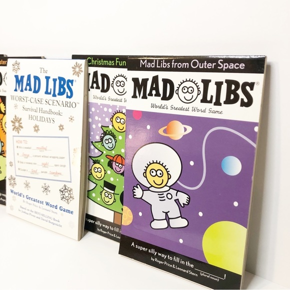 Mad Libs for Kids 5 Book Bundle 3 Christmas, 1 Halloween, 1 Outer Space (NEW) - Picture 6 of 8
